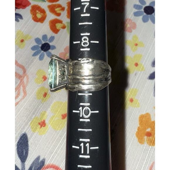 Silpada Silver Ring with Blue Gemstone - Picture 4 of 11